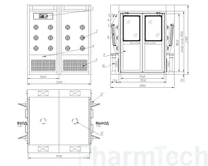 Высокоскоростной воздушный душ серии SB IPharmtech ▶ производство и продажа высокоскоростных воздушных душей серии SB ✔ монтаж ✔ пуско-наладка и техническое обслу...